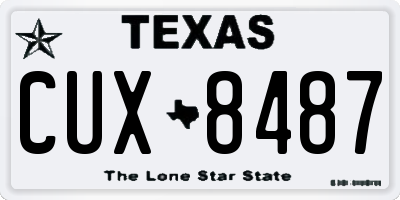 TX license plate CUX8487