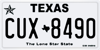 TX license plate CUX8490