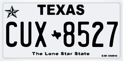 TX license plate CUX8527