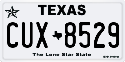TX license plate CUX8529