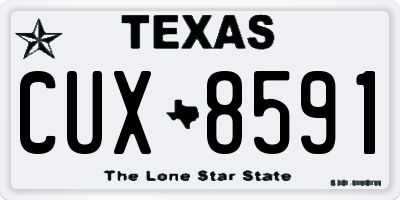 TX license plate CUX8591