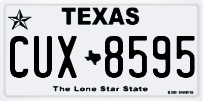 TX license plate CUX8595