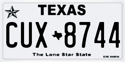 TX license plate CUX8744