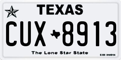 TX license plate CUX8913