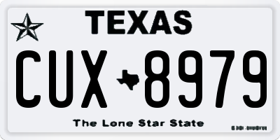 TX license plate CUX8979
