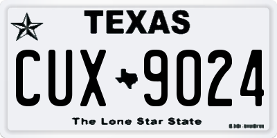 TX license plate CUX9024
