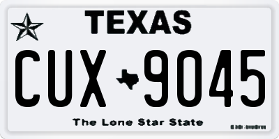 TX license plate CUX9045