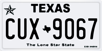 TX license plate CUX9067