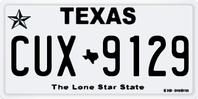 TX license plate CUX9129