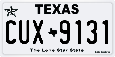 TX license plate CUX9131