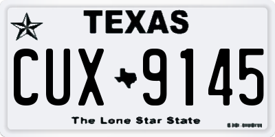 TX license plate CUX9145