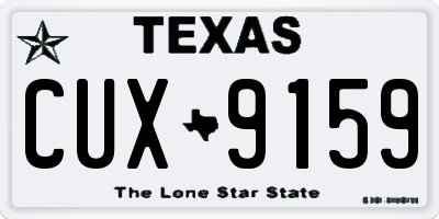 TX license plate CUX9159