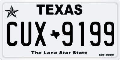 TX license plate CUX9199