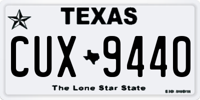 TX license plate CUX9440