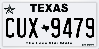 TX license plate CUX9479