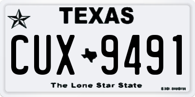 TX license plate CUX9491