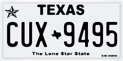TX license plate CUX9495