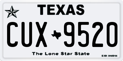 TX license plate CUX9520