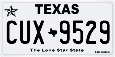 TX license plate CUX9529