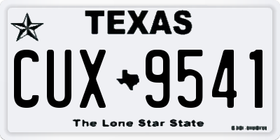 TX license plate CUX9541