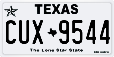 TX license plate CUX9544