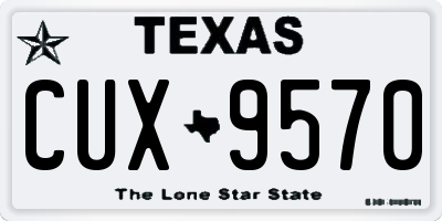 TX license plate CUX9570