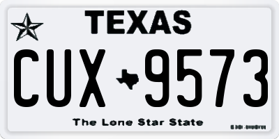 TX license plate CUX9573