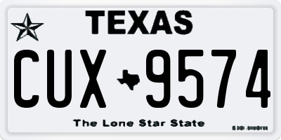 TX license plate CUX9574