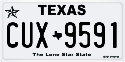TX license plate CUX9591