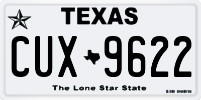 TX license plate CUX9622