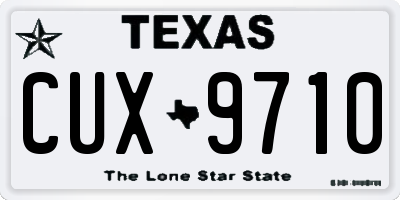 TX license plate CUX9710
