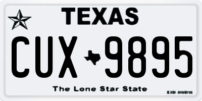 TX license plate CUX9895