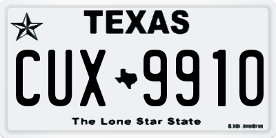 TX license plate CUX9910