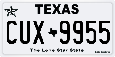 TX license plate CUX9955