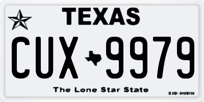 TX license plate CUX9979