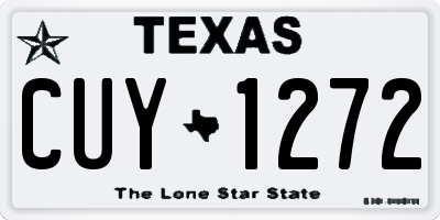 TX license plate CUY1272