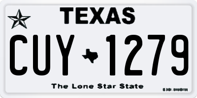 TX license plate CUY1279