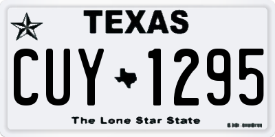 TX license plate CUY1295