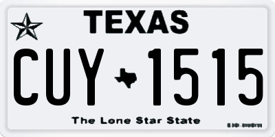 TX license plate CUY1515