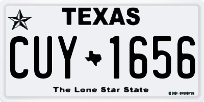 TX license plate CUY1656