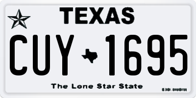 TX license plate CUY1695