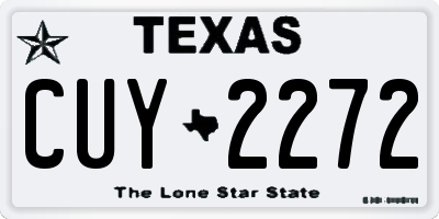 TX license plate CUY2272