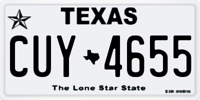TX license plate CUY4655