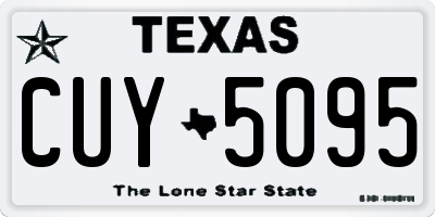 TX license plate CUY5095