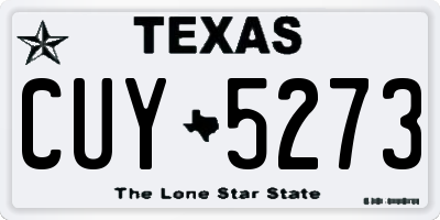 TX license plate CUY5273