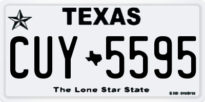 TX license plate CUY5595
