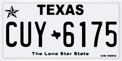 TX license plate CUY6175