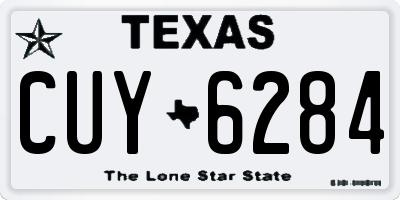 TX license plate CUY6284