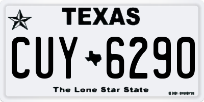 TX license plate CUY6290