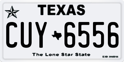 TX license plate CUY6556